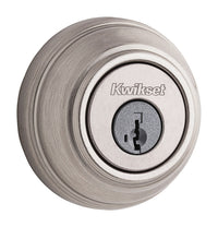 Kwikset SmartKey Satin Nickel Metal Deadbolt