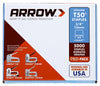 Arrow T50 3/8 in. W X 3/8 in. L 18 Ga. Flat Crown Heavy Duty Staples 5000 pk