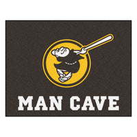 MLB - San Diego Padres Swinging Friar Man Cave Rug - 34 in. x 42.5 in.