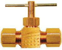 JMF Company 1/4 in. 1/4 in. Brass Needle Valve