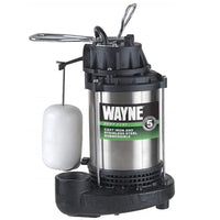 Wayne 1/2 HP 5100 gph Stainless Steel Vertical Float Switch AC Sump Pump