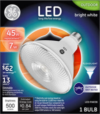 GE PAR38 E26 (Medium) LED Bulb Bright White 45 Watt Equivalence (Pack of 3)