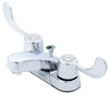 OakBrook Chrome Two-Handle Bathroom Sink Faucet 4 in.