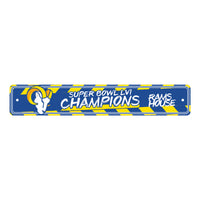 Los Angeles Rams Super Bowl LVI Reserved Parking Sign -  4in. X 24in.