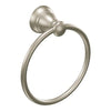 Moen Banbury Brushed Nickel Towel Ring Aluminum