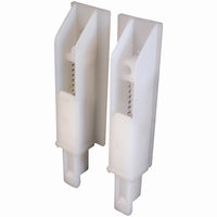 Prime-Line Matte White Plastic Door Guide 1 pk