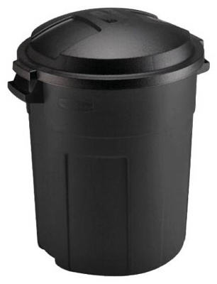 Rubbermaid Brute Outdoor Trash Can, Blue Resin, 44 Gal.