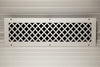 Steelcrest Designer 24 X 6 Wall /Ceiling White Return Vent Cover, With Face Mounting Screw Holes, No Damper