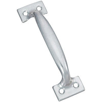 National Hardware 6-1/2 in. L Zinc-Plated Silver Steel Door Pull