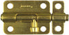 National Hardware 3 in. L Brass-Plated Steel Barrel Bolt 1 pk