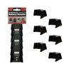 StealthMounts Battery Mounts Compatible with Milwaukee M12; Black ABS Battery Holder 6 pk