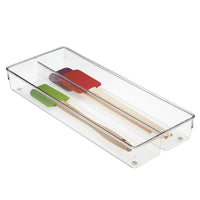 iDesign Linus 2 in. H X 15 in. W X 15 in. D Plastic Drawer Organizer