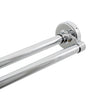 Zenith Products Double Curtain Rod 72 in. L Chrome Silver