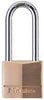 Master Lock 1-1/4 in. H X 5/16 in. W X 1-9/16 in. L Brass 4-Pin Tumbler Padlock