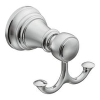 CHROME DOUBLE ROBE HOOK