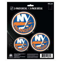 NHL - New York Islanders 3 Piece Decal Sticker Set