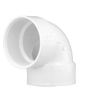 Charlotte Pipe Schedule 40 3 in. Hub X 3 in. D Hub PVC Elbow 1 pk