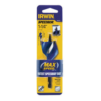 Irwin Speedbor 1-1/4 in. X 4 in. L Carbon Steel Wood Boring Bit 1 pc