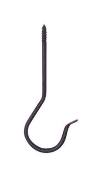 Panacea Black Wrought Iron 6 in. H Threaded J-Hook Plant Hook (Pack of 12)