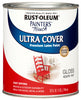 Rust-Oleum Painters Touch Ultra Cover Gloss Apple Red Water-Based Paint Exterior and Interior 1 qt