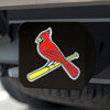 MLB - St. Louis Cardinals Black Metal Hitch Cover - 3D Color Emblem