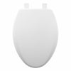 Bemis Slow Close Elongated White Plastic Toilet Seat