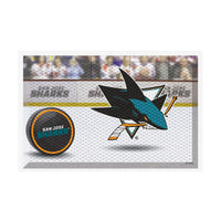 NHL - San Jose Sharks Rubber Scraper Door Mat