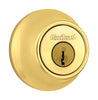 Kwikset Polished Brass Metal Deadbolt (Pack of 3)