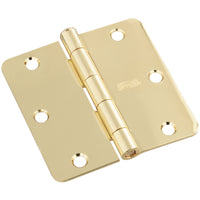 National Hardware 3-1/2 in. L Bright Brass Door Hinge (Pack of 5)