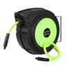 Flexzilla 50 ft. L X 3/8 in. D Hybrid Polymer Retractable Air Hose Reel 150 psi Zilla Green