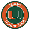 University of Miami Roundel Rug - 27in. Diameter