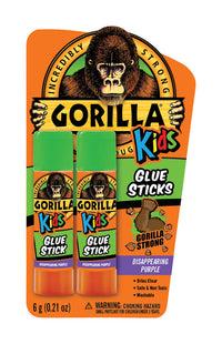 Gorilla Kids High Strength Glue Stick (Pack of 6)