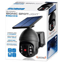 Bell + Howell Bionic Motion-Sensing Solar Powered LED Black Spotlight