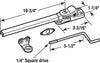 Prime-Line Zinc-Plated Silver Steel Left/Right Single-Arm Casement Window Operator For Universal