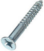 Hillman No. 8 X 2-1/2 in. L Phillips Zinc-Plated Wood Screws 100 pk