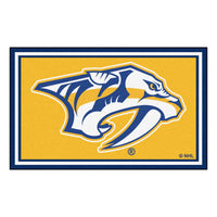 NHL - Nashville Predators Yellow 4ft. x 6ft. Plush Area Rug