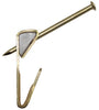 Ook OOK ReadyNail Brass-Plated Conventional Picture Hook 20 lb 6 pk