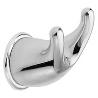 CHROME DOUBLE ROBE HOOK