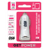 GetPower Dual USB Car Adapter 1 pk (Pack of 6)