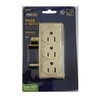 Projex Grounded 6 outlets Adapter 1 pk