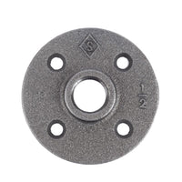 BK Products 1/2 in. FPT  Black Malleable Iron Floor Flange