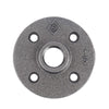 BK Products 1/2 in. FPT  Black Malleable Iron Floor Flange