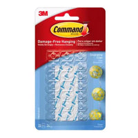 3M Command Small Plastic Decorating Clip 1-3/4 in. L 20 pk (Pack of 6)