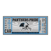 NFL - Carolina Panthers Ticket Runner Rug - 30in. x 72in.