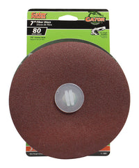 Gator 7 in. Aluminum Oxide Center Mount Fiber Disc 80 Grit Coarse 3 pk (Pack of 5)