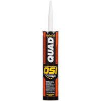 OSI Quad White Elastomeric Polymers Door, Siding and Window Sealant 10 oz. (Pack of 12)