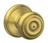 Schlage Georgian Satin Brass Privacy Knob Right or Left Handed