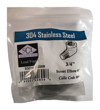 Smith-Cooper 3/4 in. FPT X 3/4 in. D FPT Stainless Steel 90 Degree Street Elbow