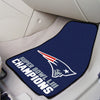 NFL - New England Patriots Super Bowl LIII Champions Carpet Car Mat Set - 2 Pieces