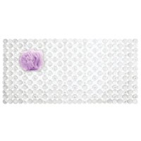 iDesign Orbz 27 in. L X 14 in. W Clear Plastic Bath Mat